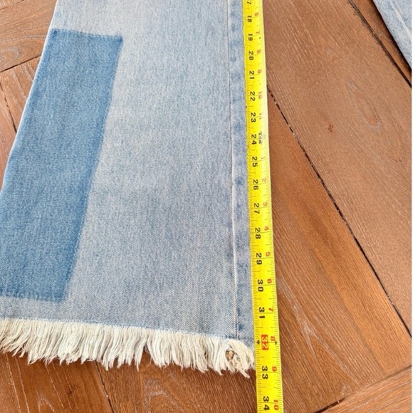 Free People We The Free Patchwork Flare Jeans Womens 30 Blue NWT - Picture 7 of 7